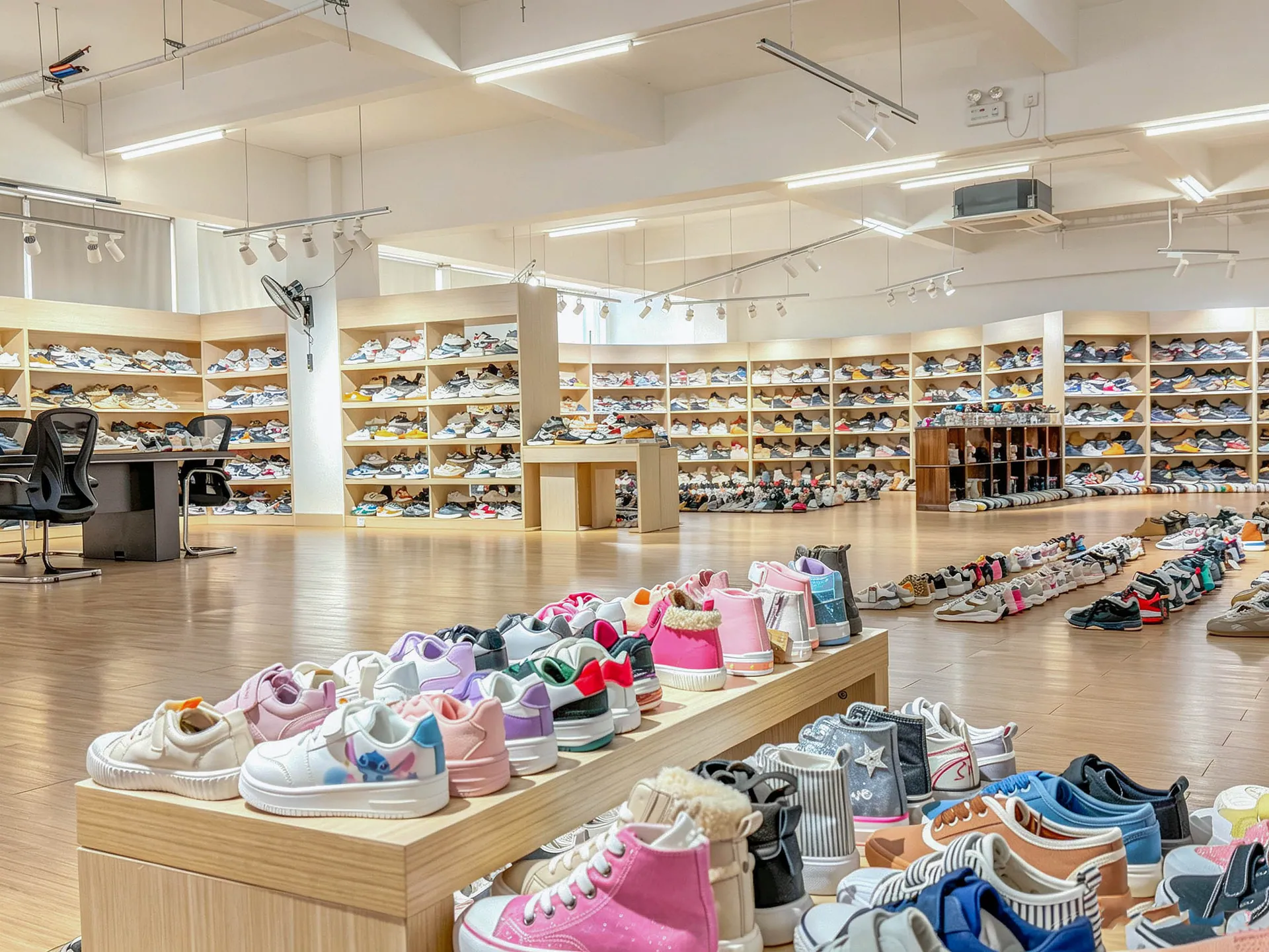 Footwear showroom display